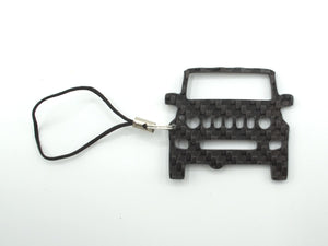 BlackStuff Carbon Fiber Keychain with cord lanyard Compatible with Jimny 2018+ CF-951