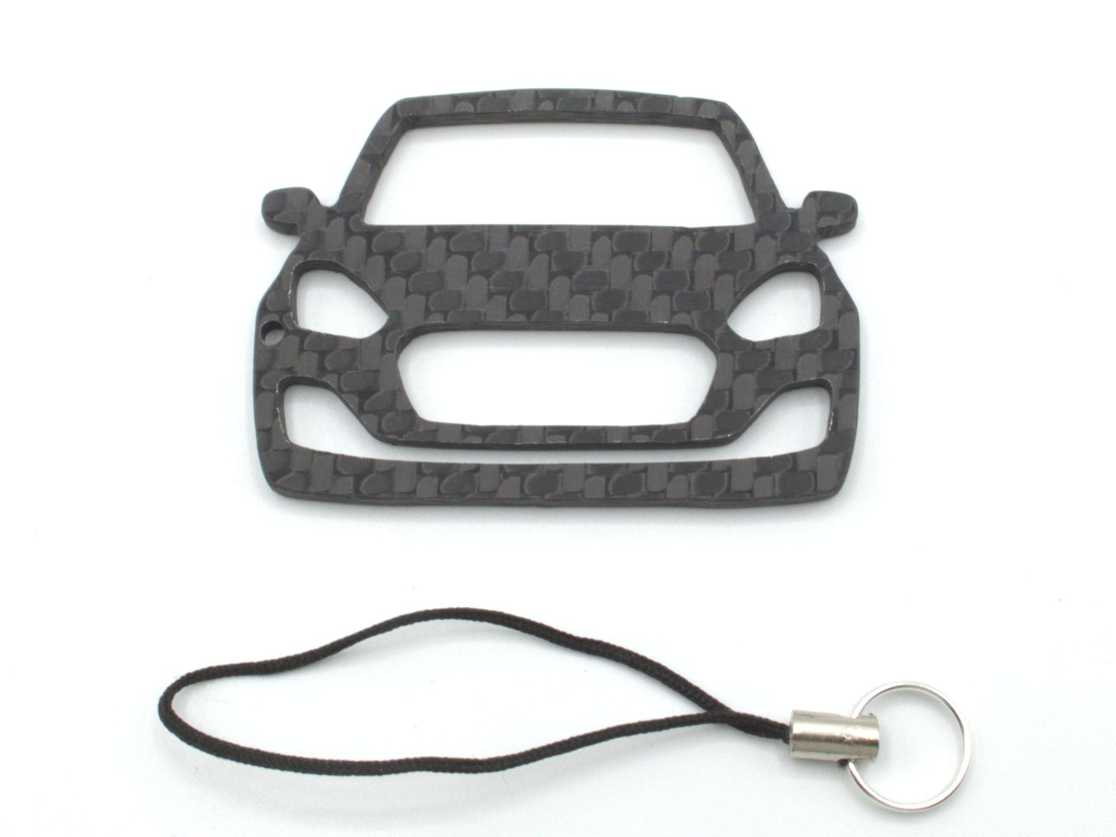 BlackStuff Carbon Fiber Keychain with cord lanyard Compatible with Swift MK4 2017+ CF-954