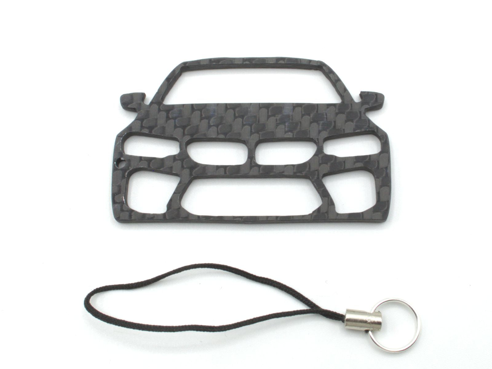 BlackStuff Carbon Fiber Keychain with cord lanyard Compatible with M5 F90 G30 G31 2016 CF-982