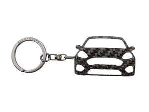 BlackStuff Carbon Fiber Keychain Keyring Ring Holder Compatible with Fiesta ST MK7 2018+ BS-180