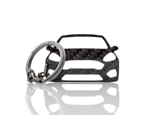 BlackStuff Carbon Fiber Keychain Keyring Ring Holder Compatible with Fiesta ST MK7 2018+ BS-180