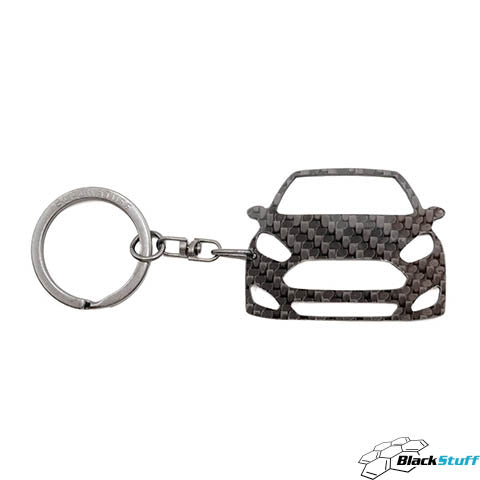 BlackStuff Carbon Fiber Keychain Compatible with Fiesta MK 7.5 2012-2017 BS-4007