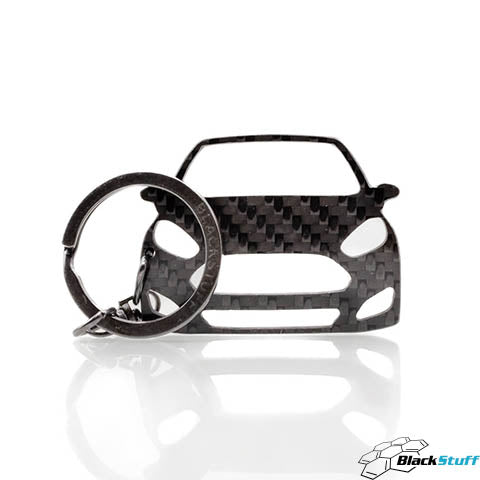 BlackStuff Carbon Fiber Keychain Compatible with Fiesta MK 7.5 2012-2017 BS-4007