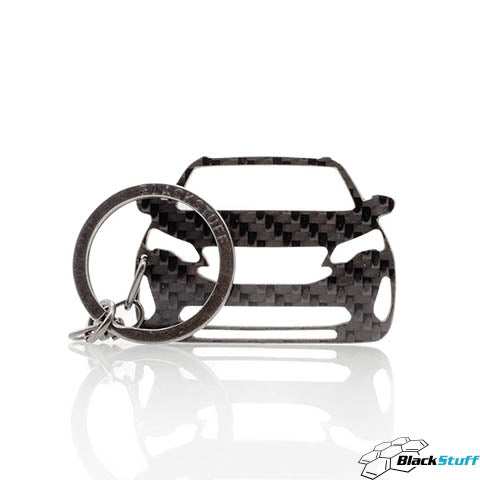 BlackStuff Carbon Fiber Keychain Compatible with 3008 MK3 2020 BS-4012