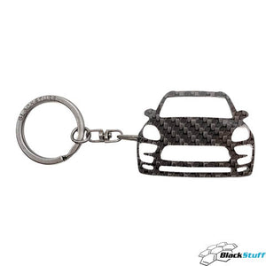 BlackStuff Carbon Fiber Keychain Compatible with Macan GTS 2017 BS-4015