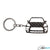 BlackStuff Carbon Fiber Keychain Compatible with Macan GTS 2017 BS-4015