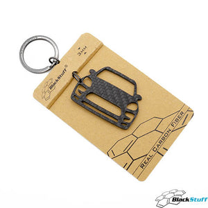 BlackStuff Carbon Fiber Keychain Compatible with Macan GTS 2017 BS-4015