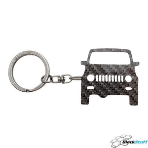 BlackStuff Carbon Fiber Keychain Compatible with Samurai BS-4017