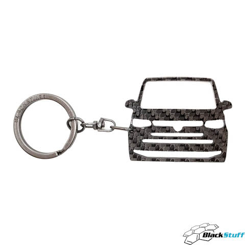 BlackStuff Carbon Fiber Keychain Compatible with Multivan T7 2022 BS-4024