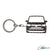 BlackStuff Carbon Fiber Keychain Compatible with Multivan T7 2022 BS-4024