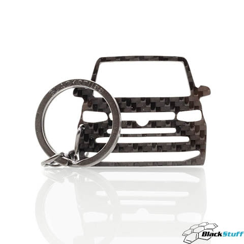 BlackStuff Carbon Fiber Keychain Compatible with Multivan T7 2022 BS-4024