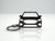 BlackStuff Carbon Fiber Keychain Compatible with MG Astor BS-4025