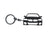 Portachiavi in ​​fibra di carbonio BlackStuff compatibile con Picanto GT Line 2020+ BS-1007