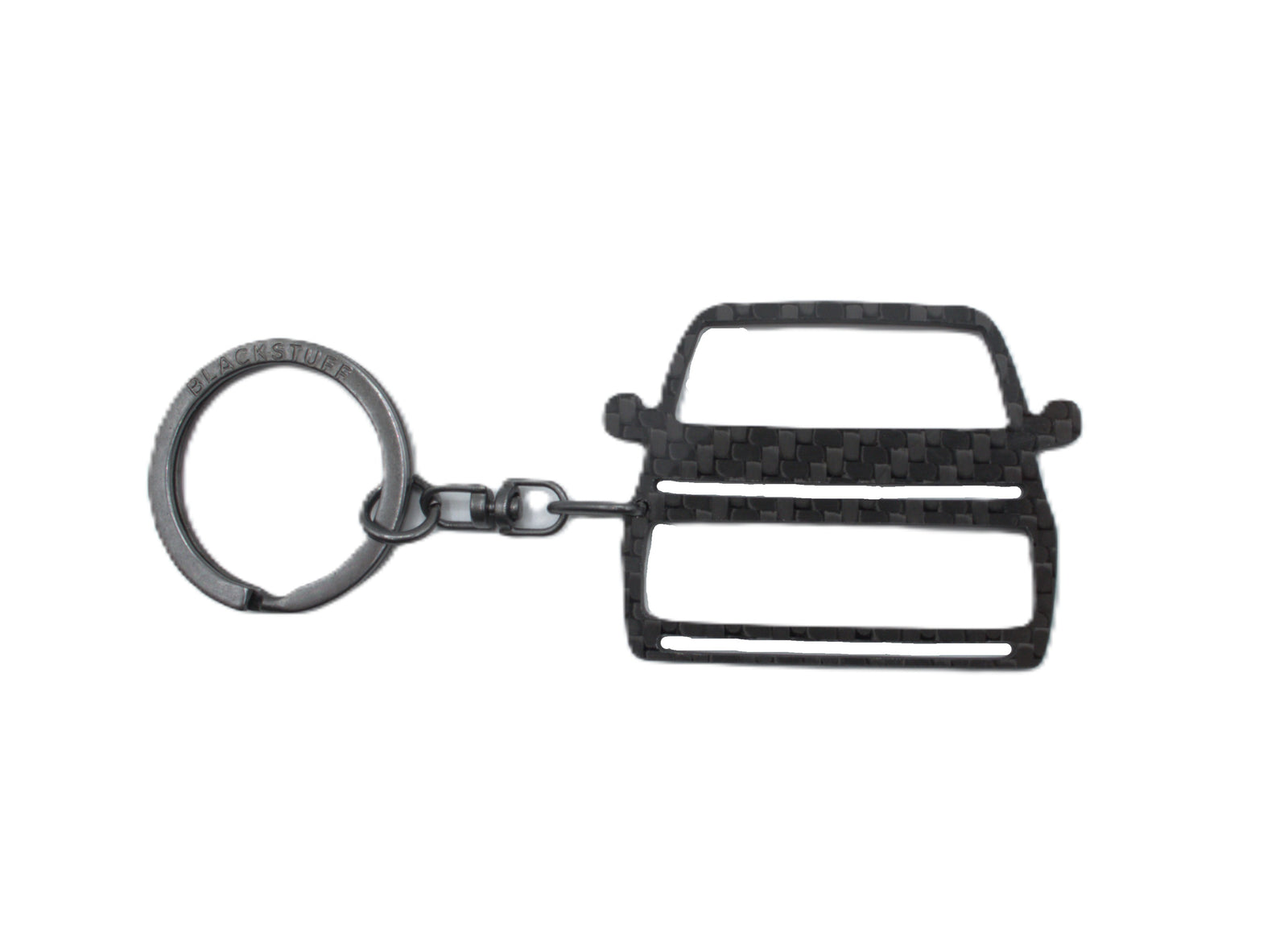 BlackStuff Carbon Fiber Keychain Compatible with Staria BS-4033