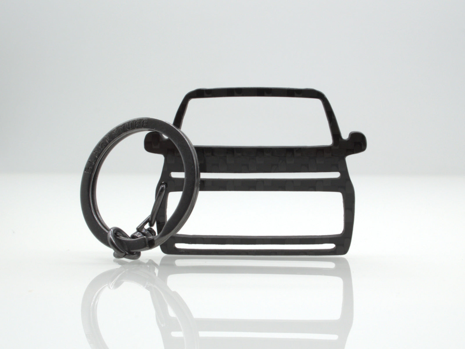 BlackStuff Carbon Fiber Keychain Compatible with Staria BS-4033