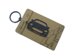 BlackStuff Carbon Fiber Keychain Compatible with Gransport V8 2004-2007 BS-4034