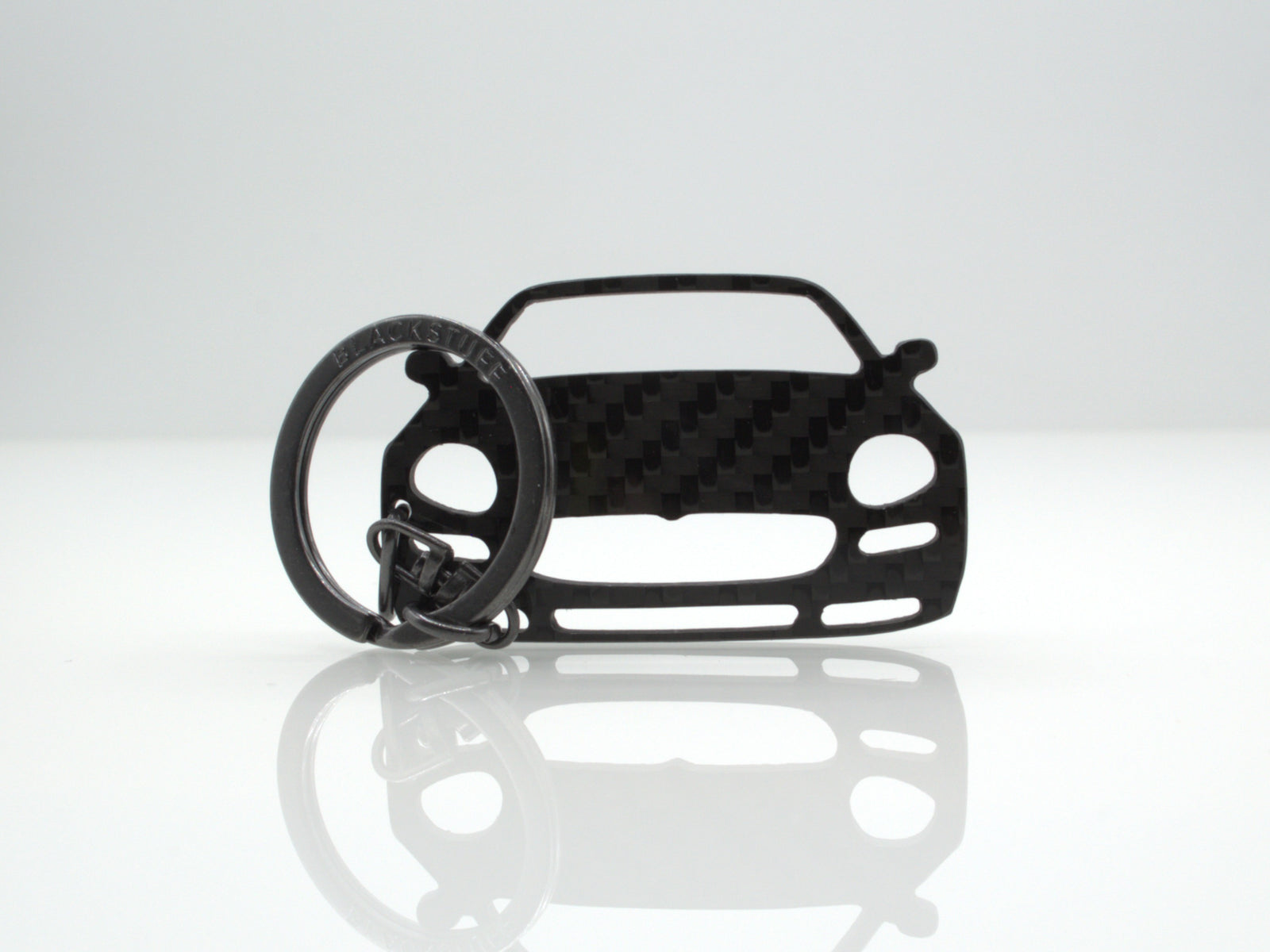 BlackStuff Carbon Fiber Keychain Compatible with Gransport V8 2004-2007 BS-4034