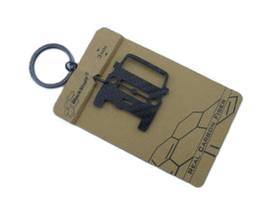 BlackStuff Carbon Fiber Keychain Compatible with G-Class 1981 BS-4036