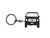 BlackStuff Carbon Fiber Keychain Compatible with G-Class 1981 BS-4036