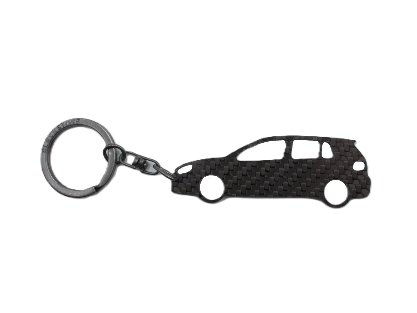 BlackStuff Carbon Fiber Keychain Compatible with Golf MK6 side BS-4044