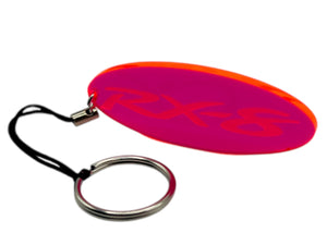 RX-8 Logo Neon Acrylic Keychain