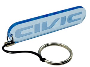 Civic Logo Neon Acrylic Keychain