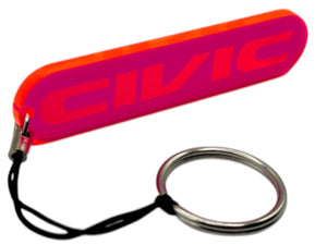 Civic Logo Neon Acrylic Keychain