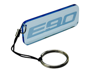 E90 Logo Neon Acrylic Keychain