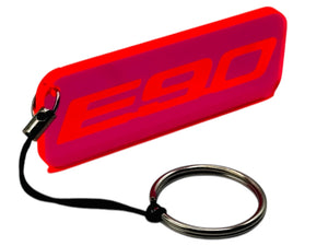 E90 Logo Neon Acrylic Keychain