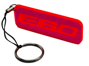 E60 Logo Neon Acrylic Keychain