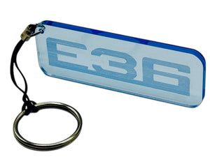 E36 3 Serie 316 318 320 323 325 328 Logo Neon Acrylic Keychain