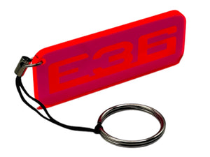 E36 3 Serie 316 318 320 323 325 328 Logo Neon Acrylic Keychain