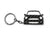 BlackStuff Carbon Fiber Keychain Keyring Ring Holder Compatible with Cooper S R56 R57 2006-2013 BS-101