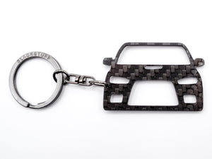 BlackStuff Carbon Fiber Keychain Keyring Ring Holder Compatible with Lancer Evo 10 BS-103