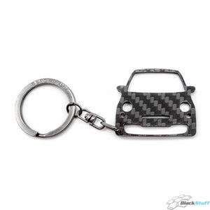 BlackStuff Carbon Fiber Keychain Keyring Ring Holder Compatible with 500 Abarth BS-104