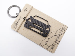 BlackStuff Carbon Fiber Keychain Keyring Ring Holder Compatible with GT-R R35 BS-106