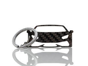 BlackStuff Carbon Fiber Keychain Keyring Ring Holder Compatible with Huracan BS-108