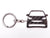 BlackStuff Carbon Fiber Keychain Keyring Ring Holder Compatible with ForTwo MK2 2007-2014 BS-116