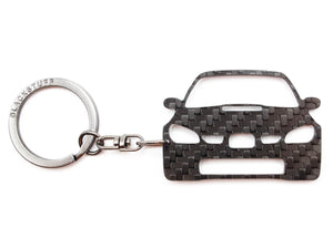 BlackStuff Carbon Fiber Keychain Keyring Ring Holder Compatible with Impreza GD HawkEye 2005-2007 BS-122