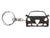 BlackStuff Carbon Fiber Keychain Keyring Ring Holder Compatible with Giulietta BS-130