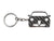 BlackStuff Carbon Fiber Keychain Keyring Ring Holder Compatible with Mito BS-132