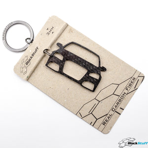 BlackStuff Carbon Fiber Keychain Keyring Ring Holder Compatible with A3 S3 RS3 8P 2003-2012 BS-136