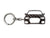 BlackStuff Carbon Fiber Keychain Keyring Ring Holder Compatible with A3 S3 RS3 8V 2012-2017 BS-137