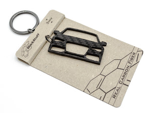 BlackStuff Carbon Fiber Keychain Keyring Ring Holder Compatible with A5 S5 RS5 2011-2016 8T BS-140