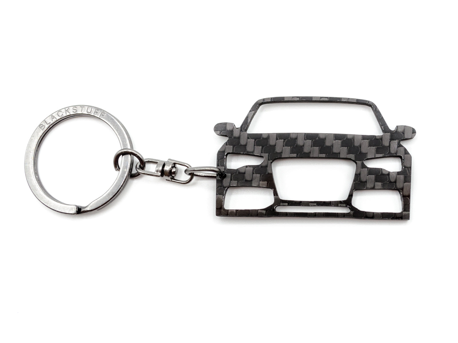 BlackStuff Carbon Fiber Keychain Keyring Ring Holder Compatible with A5 S5 RS5 2011-2016 8T BS-140