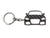 BlackStuff Carbon Fiber Keychain Keyring Ring Holder Compatible with TT MK2 8J 2006-2014 BS-143