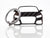 BlackStuff Carbon Fiber Keychain Keyring Ring Holder Compatible with TT MK3 FV 8S 2014-2018 BS-144