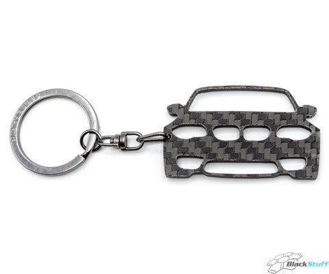 BlackStuff Carbon Fiber Keychain Keyring Ring Holder Compatible with 135 M E81 BS-145