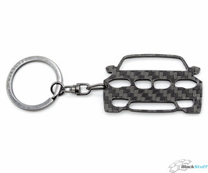 BlackStuff Carbon Fiber Keychain Keyring Ring Holder Compatible with 135 M E81 BS-145