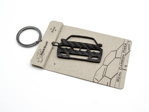 BlackStuff Carbon Fiber Keychain Keyring Ring Holder Compatible with M3 E46 BS-148